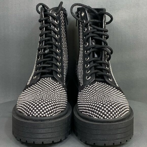Gianni Bini Non-Stop Studded Chunky Lug Sole Platform Bootie Women size 6 (new) - Picture 6 of 10